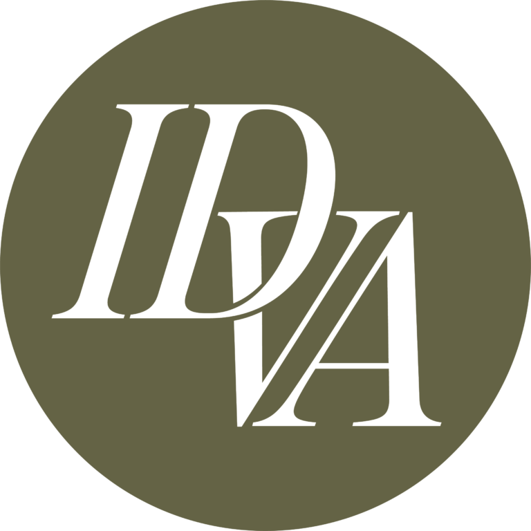 IDVA Brand Mark - White on Green@4x
